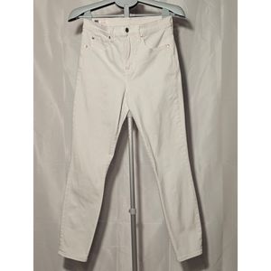 Gap White High Rise Skinny Jean